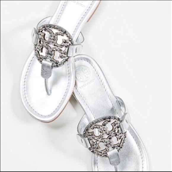 NEW• Tory Burch Miller Embellished Sandals - Picture 4 of 9